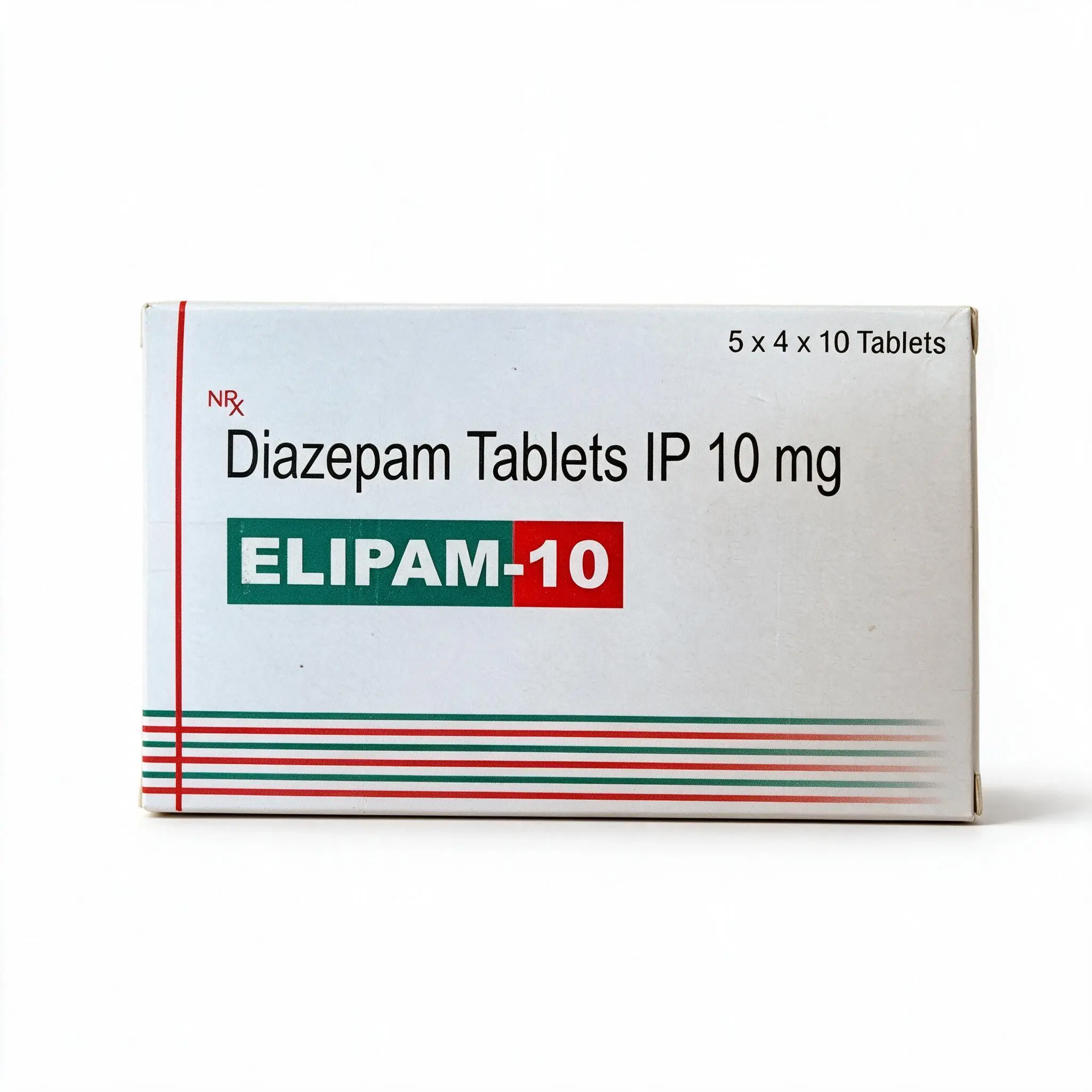 Elipam Diazepam 10mg tablets package