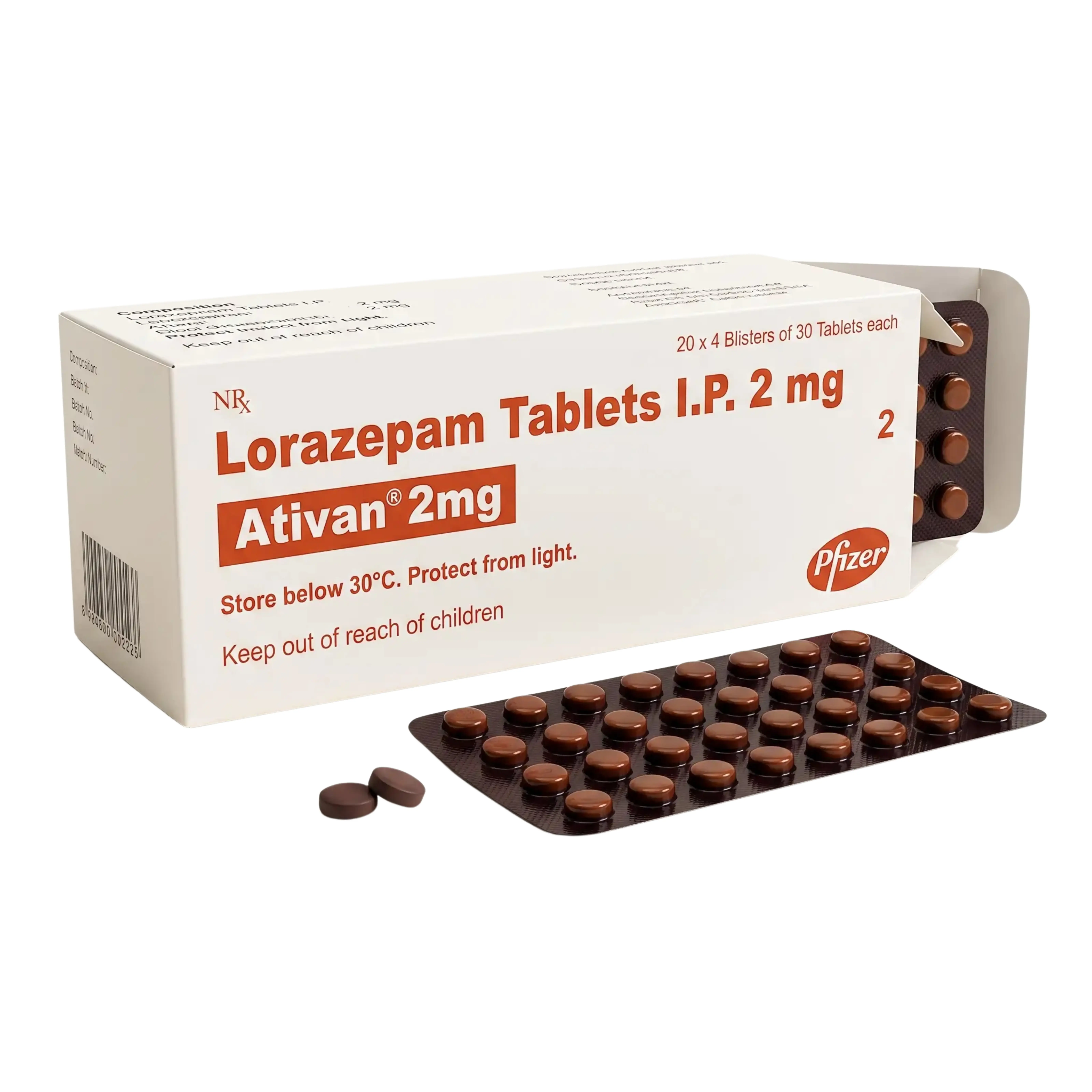Lorazepam tablets package