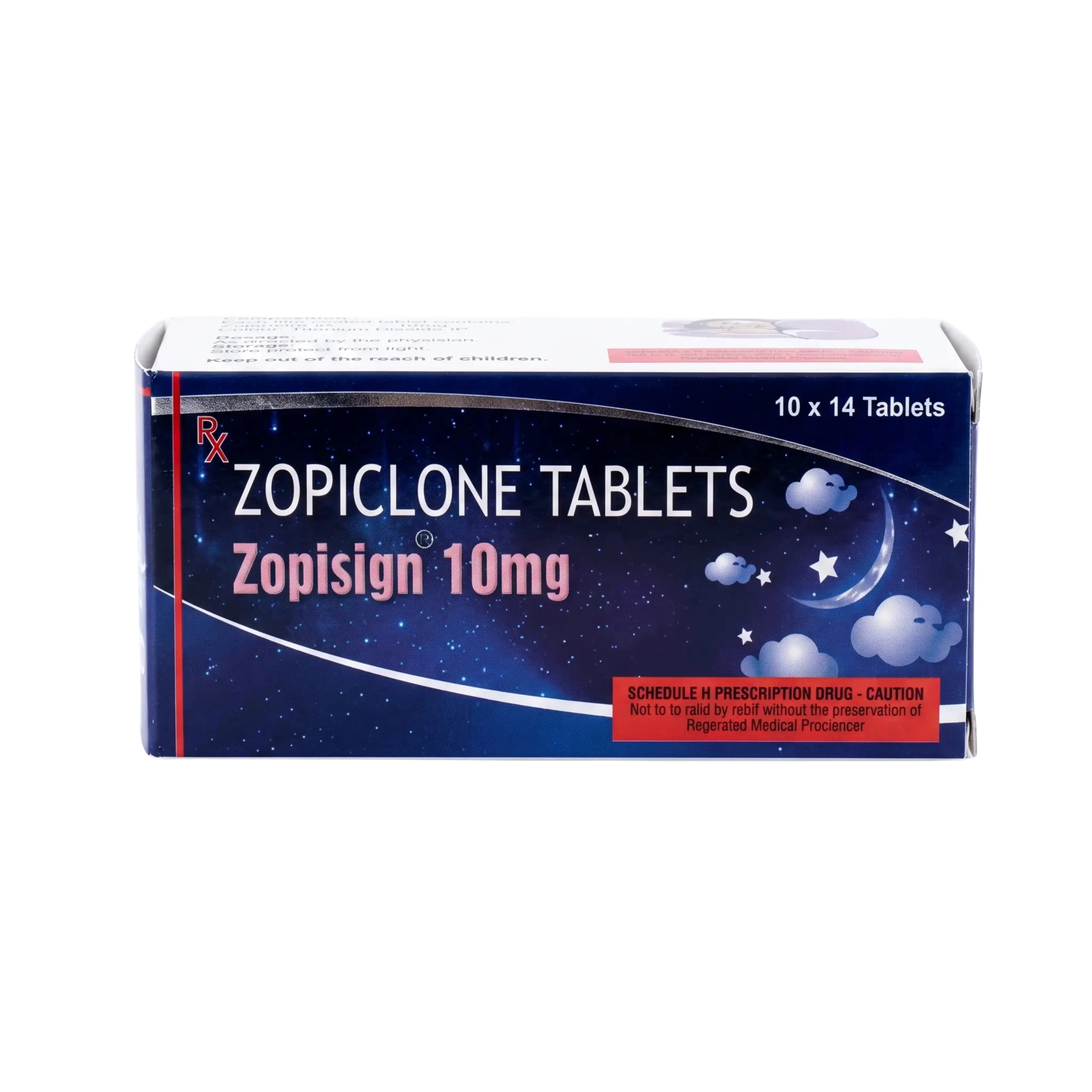 Zopiclone tablets package